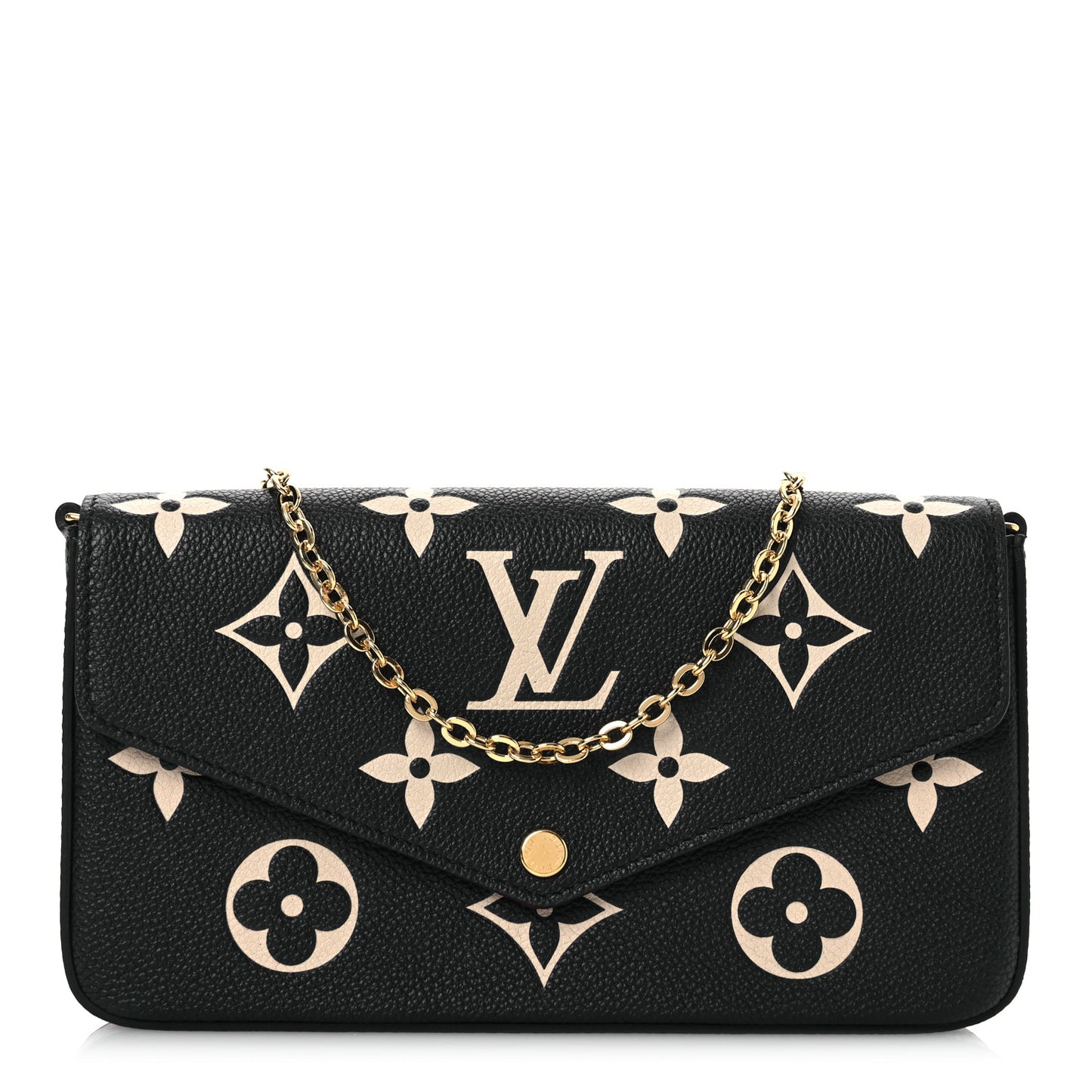 Empreinte Monogram Giant Felicie Pochette Black Beige