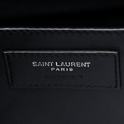 Saint Laurent Grain De Poudre Medium West Hollywood Monogram Fold-Over Denim 7 of 19