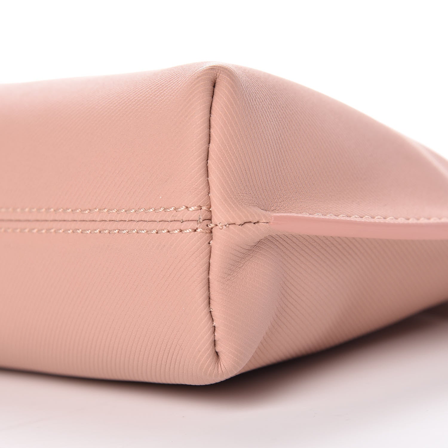 Burberry Trench Calfskin Medium Zip Lock Pouch Ash Rose Pale Clementine 10 of 10