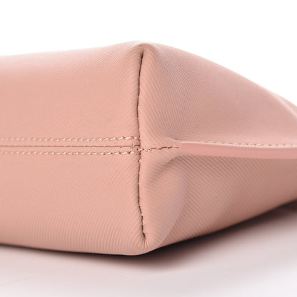Burberry Trench Calfskin Medium Zip Lock Pouch Ash Rose Pale Clementine 10 of 10
