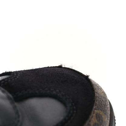 Louis Vuitton Suede Calfskin Monogram World Tour Platform Desert Boots 36.5 Black 5 of 8