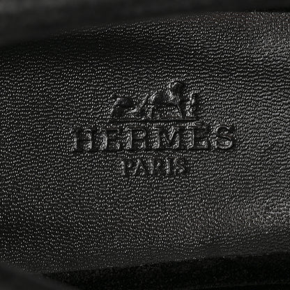 Hermes Velvet Jane Ballet Flats 38.5 Black 8 of 9