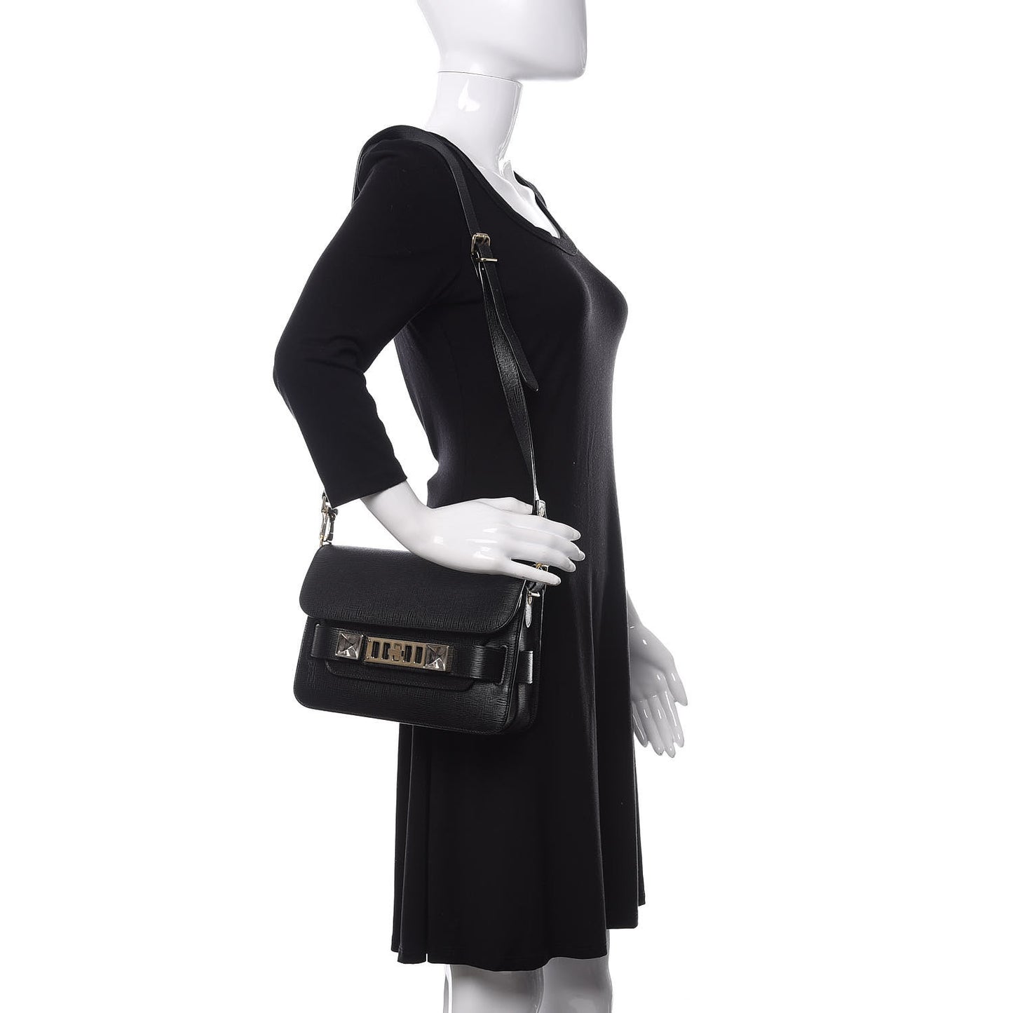New Linosa Mini PS11 Classic Shoulder Bag Black