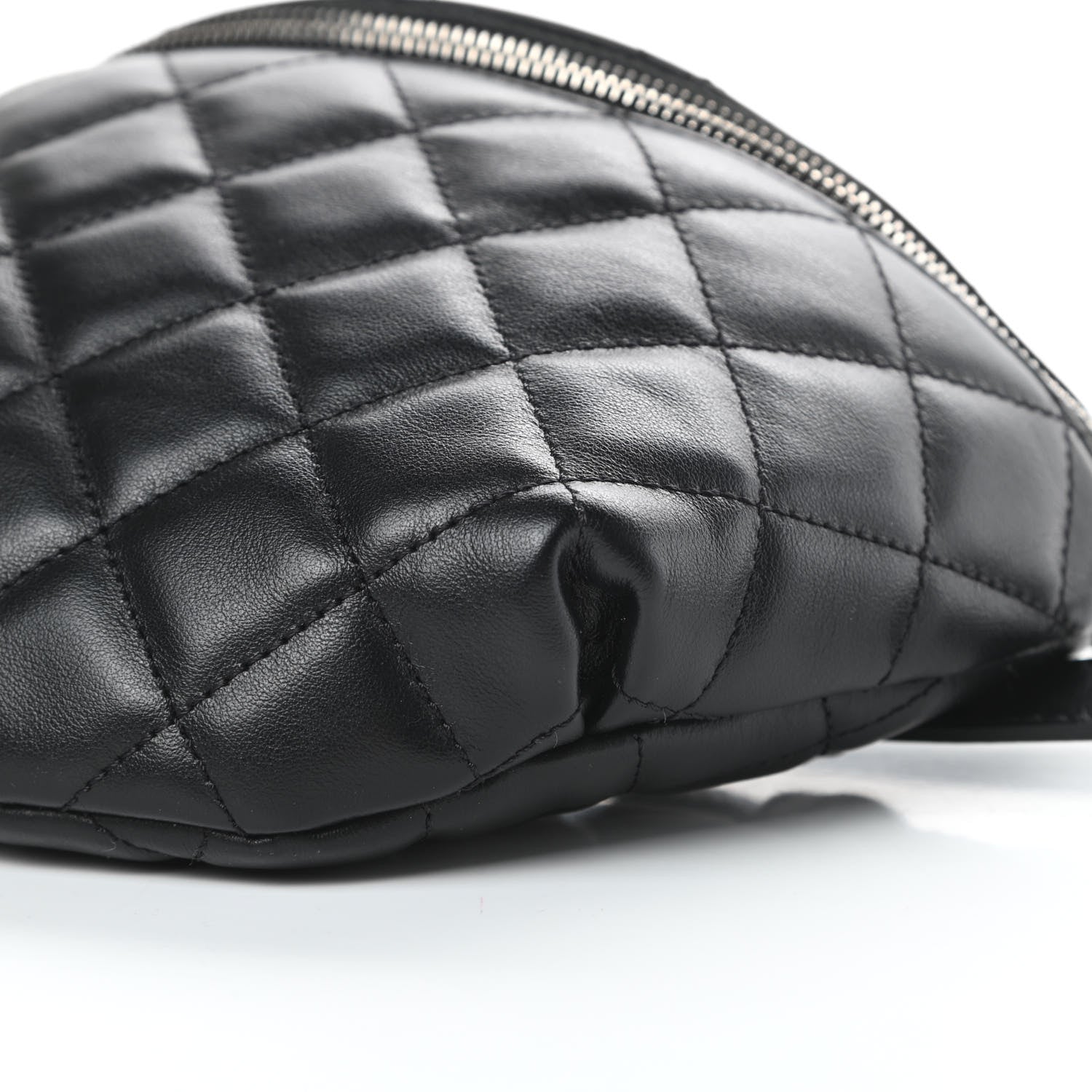 Chanel Lambskin Quilted Waist Belt Bag Black 11 of 11