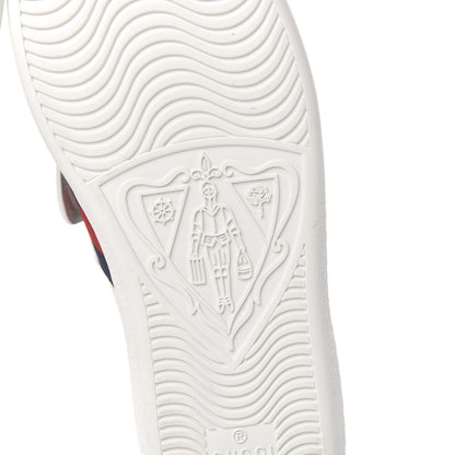Gucci Calfskin Ayers Web Womens Ace Bow Lace Sneakers 34.5 White 6 of 11