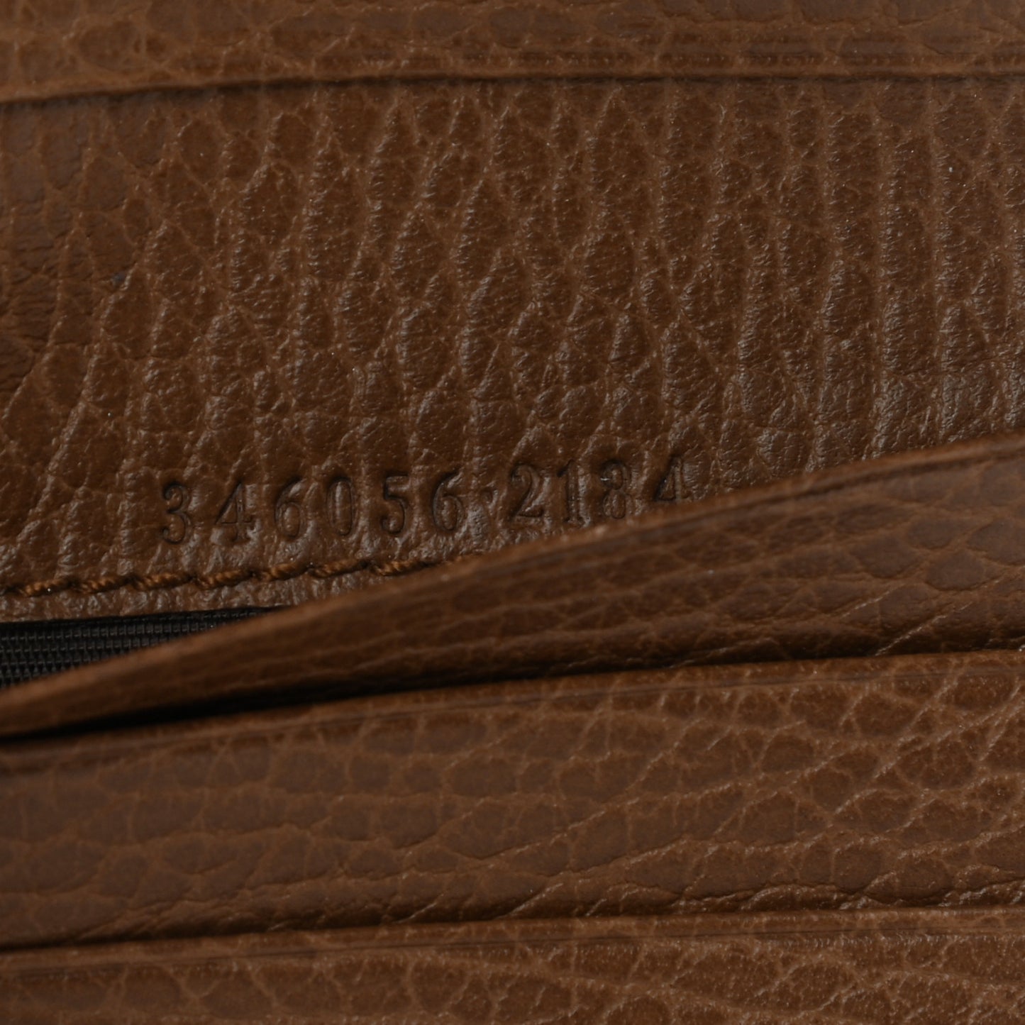 Monogram Dollar Calfskin Zip Around French Wallet Beige Ebony Tabacco