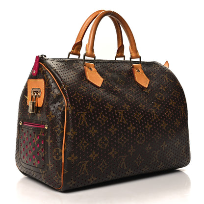 Louis Vuitton Monogram Perforated Speedy 30 Fuchsia 3 of 14