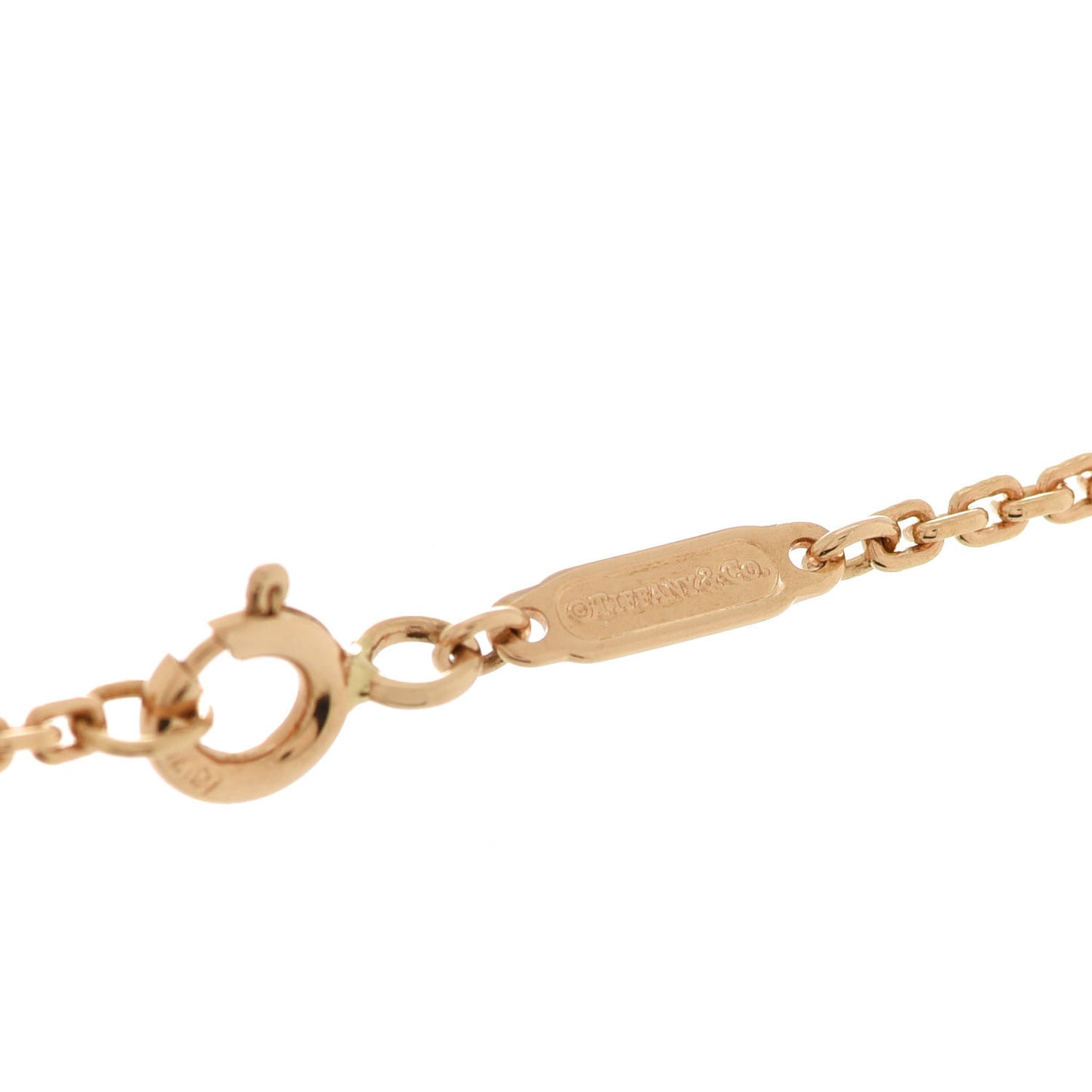 18K Yellow Gold Diamond T T1 Circle Pendant Necklace