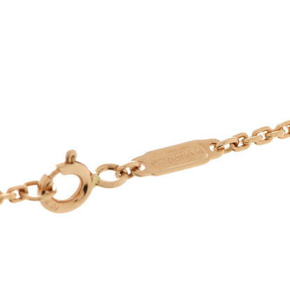 Tiffany 18K Yellow Gold Diamond T T1 Circle Pendant Necklace 5 of 5