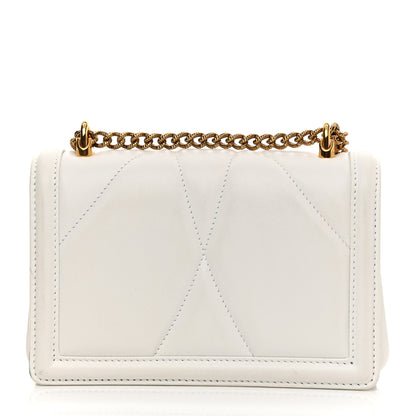 Dolce & Gabbana Calfskin Medium Devotion Crossbody Bag White 8 of 9