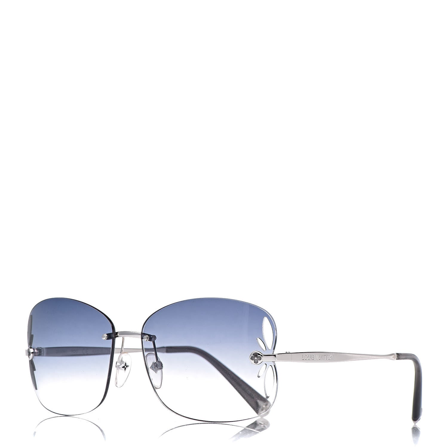 Louis Vuitton Lily Sunglasses Z0308U Silver 1 of 8