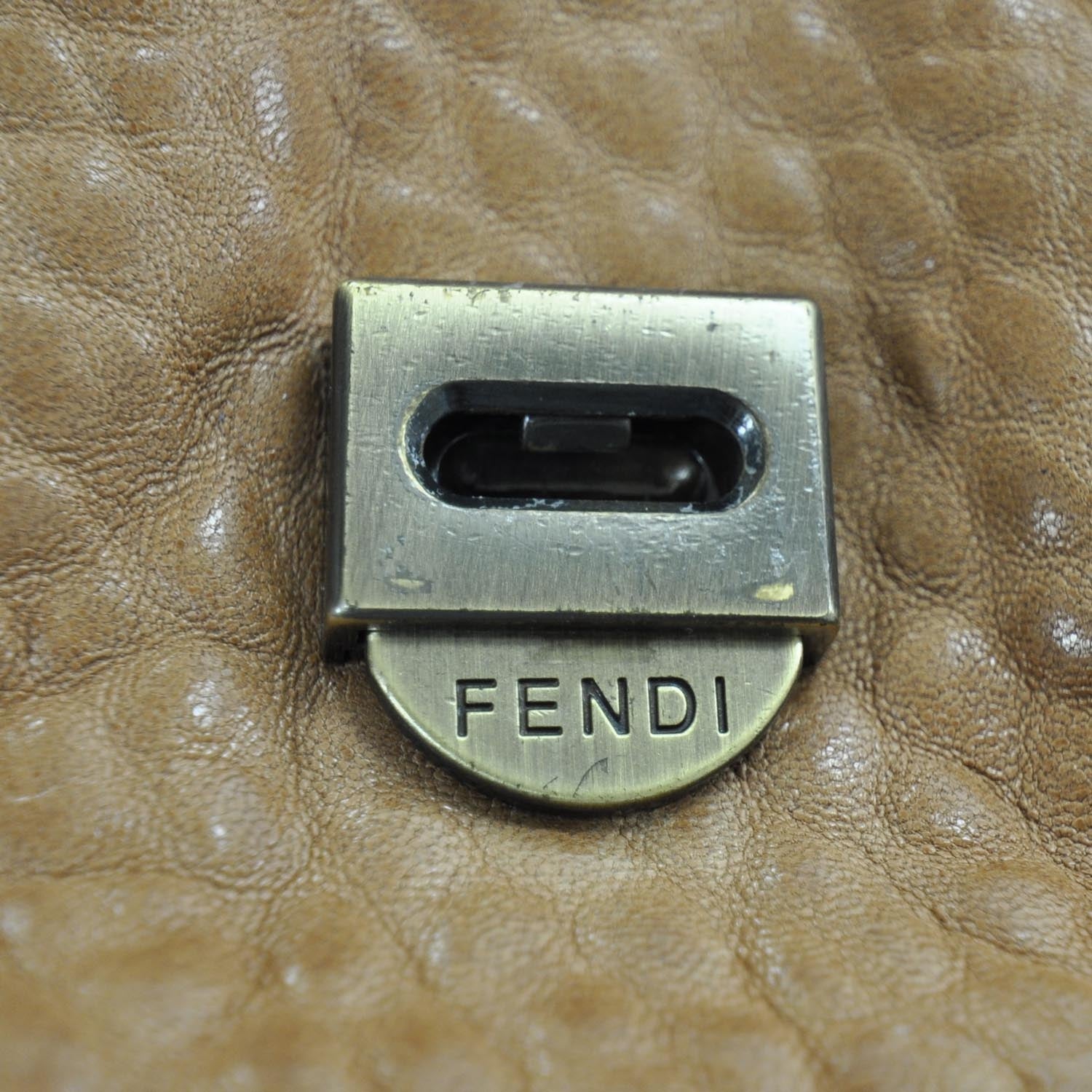 Fendi Nappa Patent B Bag Osso Black 8 of 9