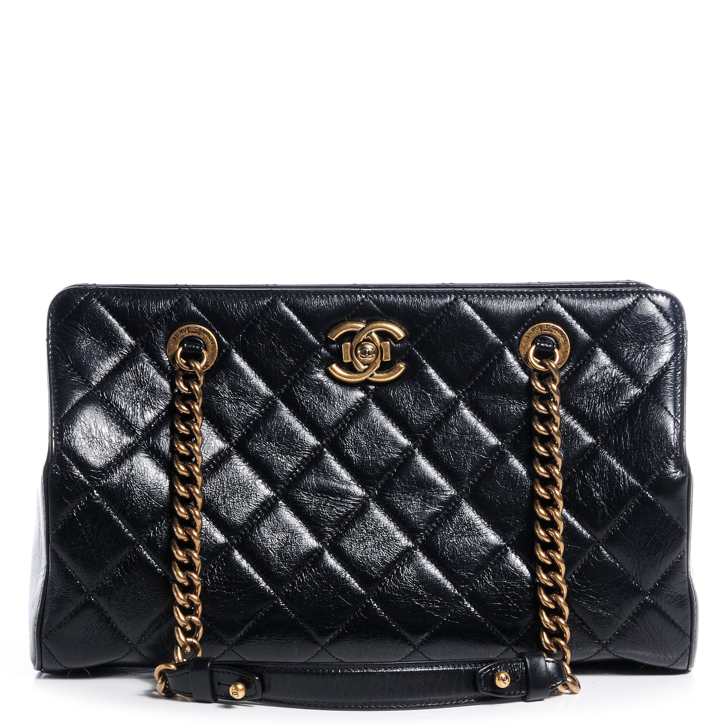 Calfskin Perfect Edge Tote Black