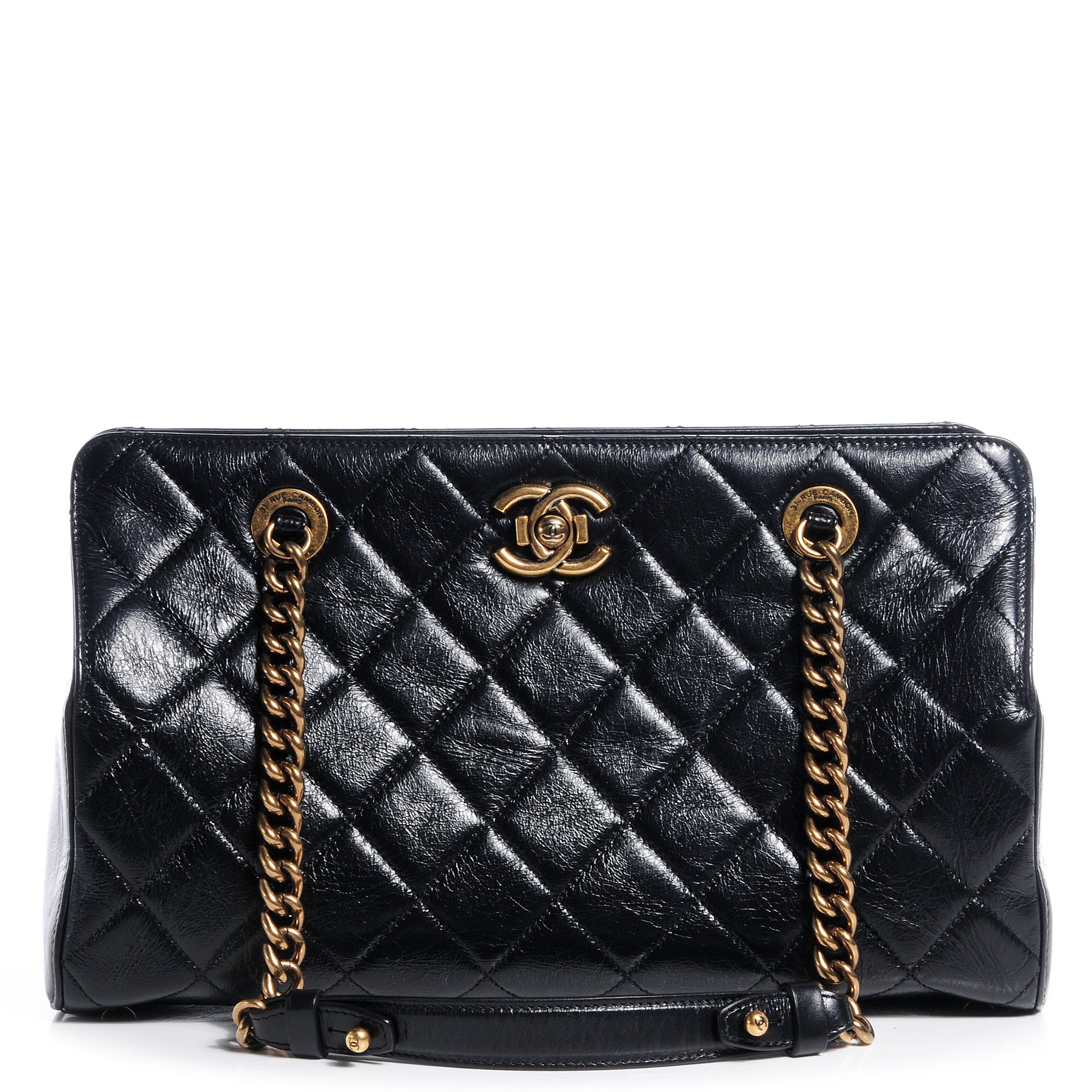Chanel Calfskin Perfect Edge Tote Black 1 of 7