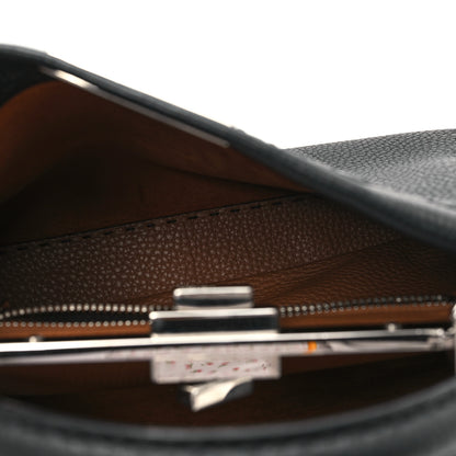 Fendi Cuoio Romano Selleria Bi-Color Medium Peekaboo Iconic Satchel Black Mou 5 of 11
