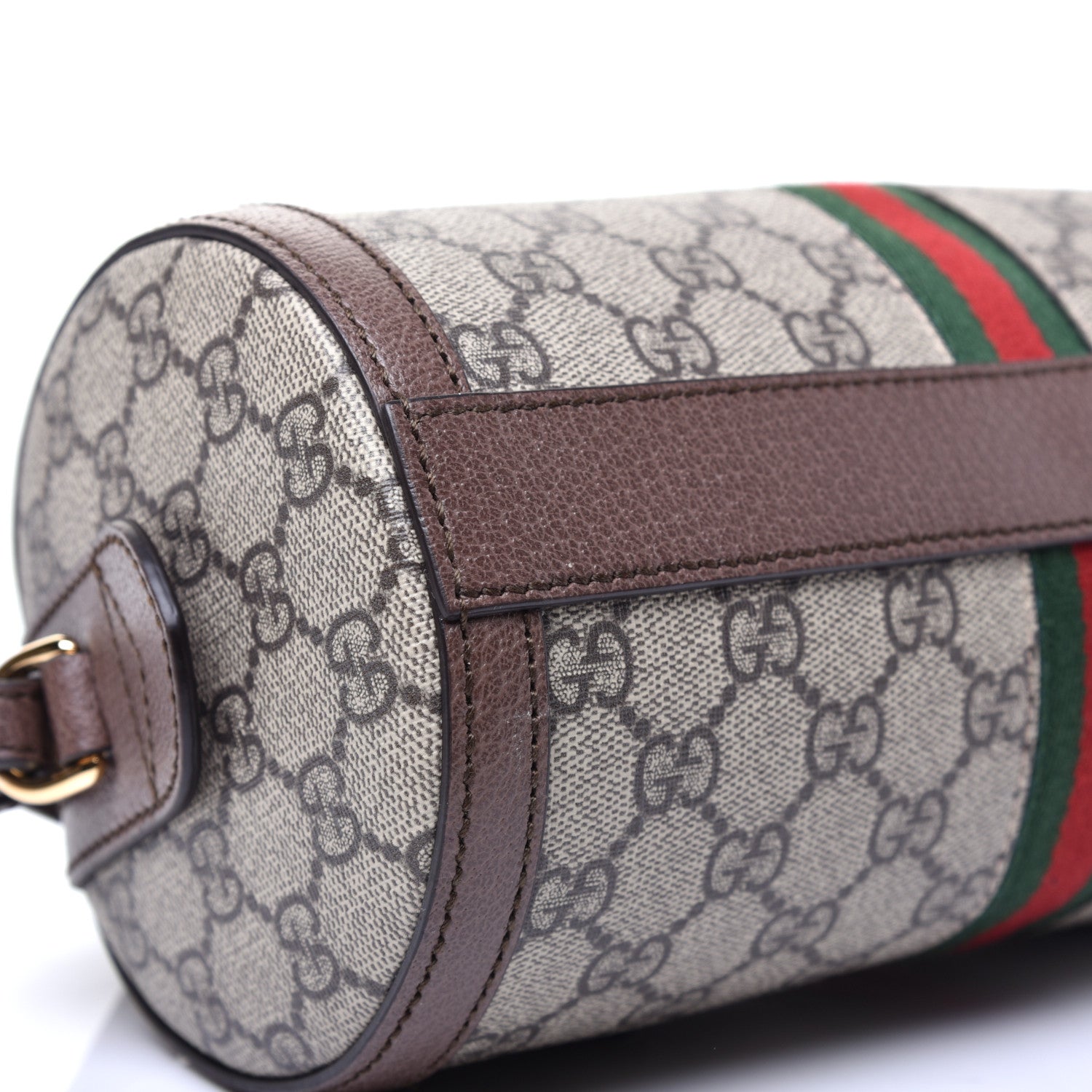 Gucci GG Supreme Monogram Web Small Ophidia Boston Bag Beige New Acero 7 of 8
