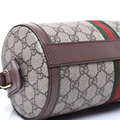 Gucci GG Supreme Monogram Web Small Ophidia Boston Bag Beige New Acero 7 of 8