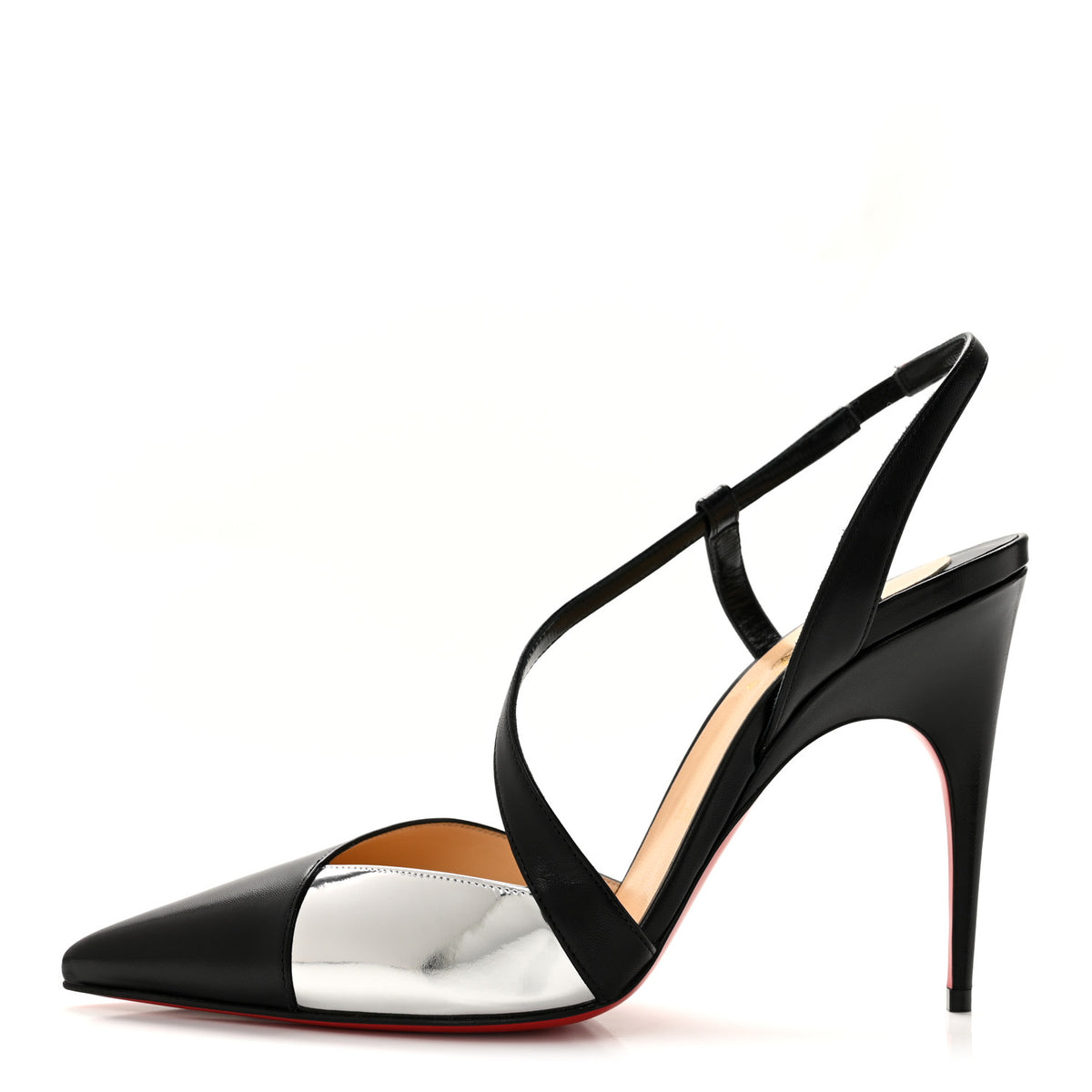 Nappa Platina 100 Pumps 41 Black Silver