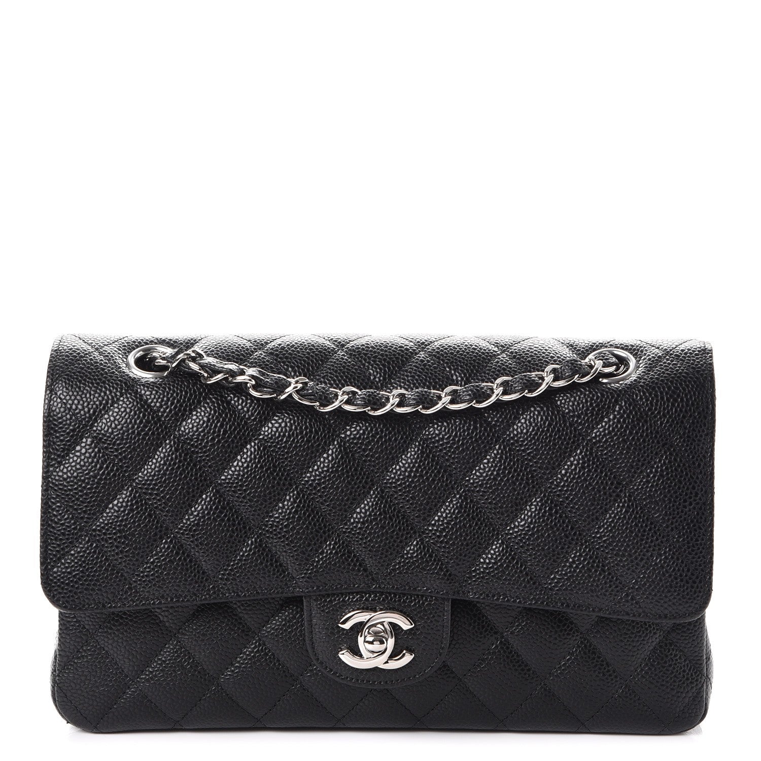 Chanel Caviar Quilted Medium Double Flap Black 1 of 9