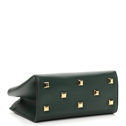 Salvatore Ferragamo Calfskin Small Studio Box Bag Dark Green 4 of 9