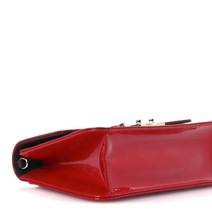 Christian Dior Metallic Box Patent Calfskin Miss Dior Promenade Pouch Red 9 of 14