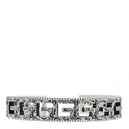 Gucci Sterling Silver Square G Motif Cuff Bracelet 1 of 4