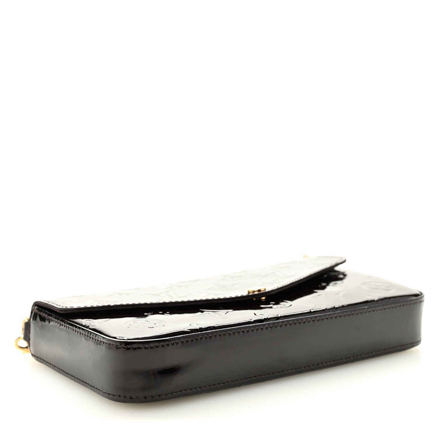 Louis Vuitton Vernis Pochette Felicie Chain Wallet Amarante 5 of 11