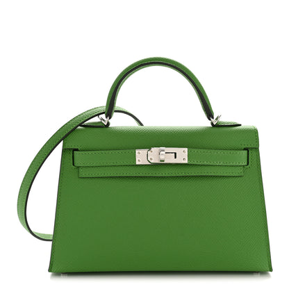Hermes Epsom Mini Kelly Sellier 20 Vert Yucca 1 of 9