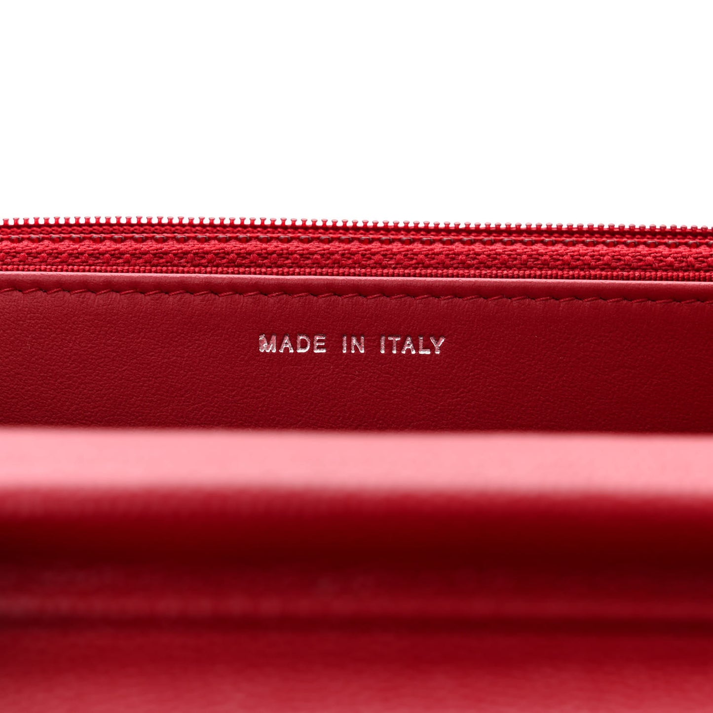 Caviar Quilted Wallet on Chain WOC Dark Red