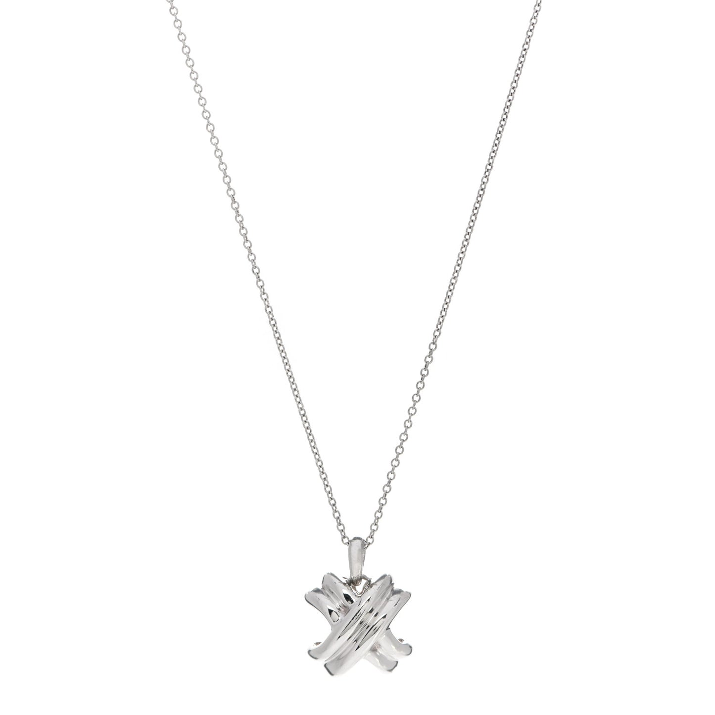 Sterling Silver Signature X Pendant Necklace