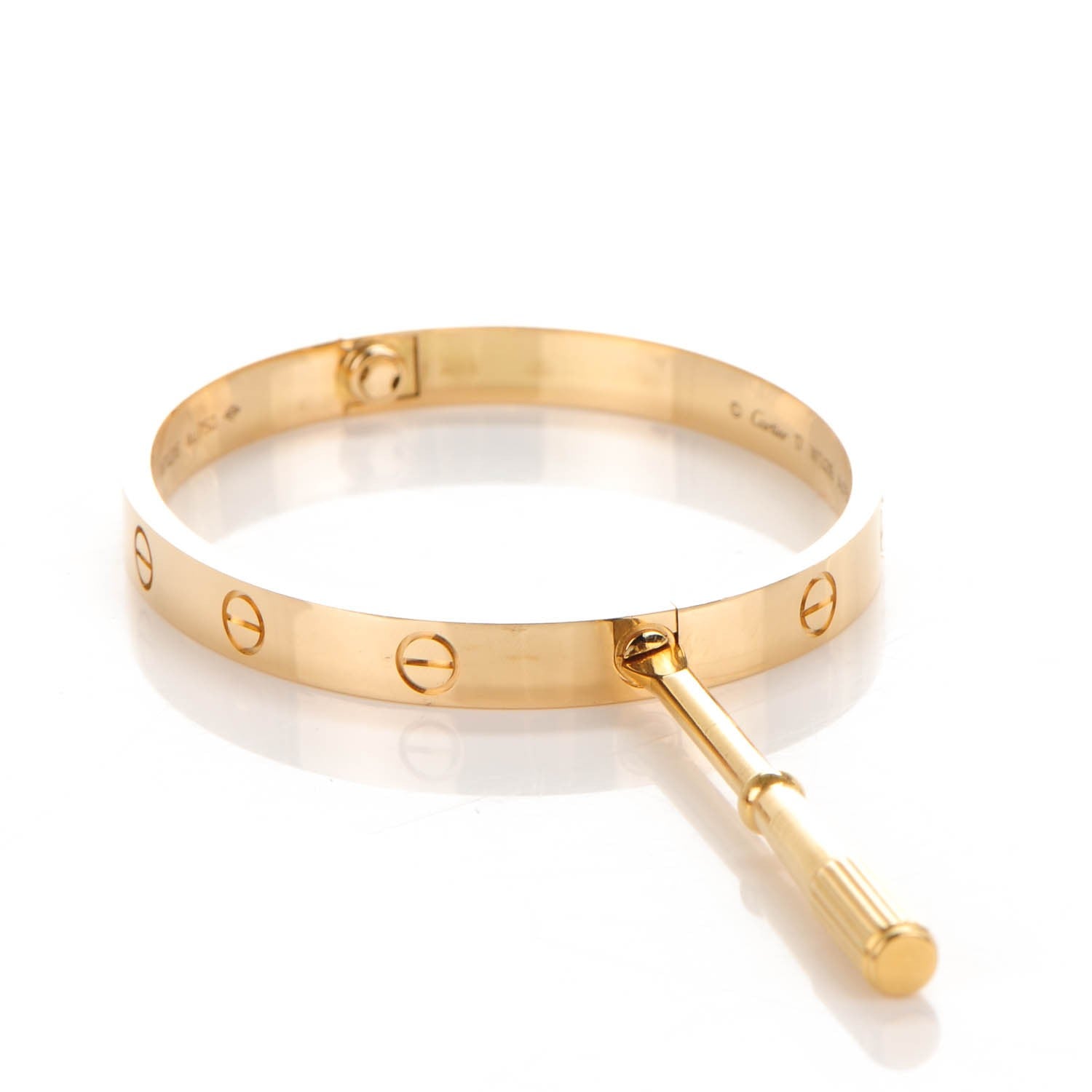 Cartier 18K Yellow Gold LOVE Bracelet 17 6 of 7
