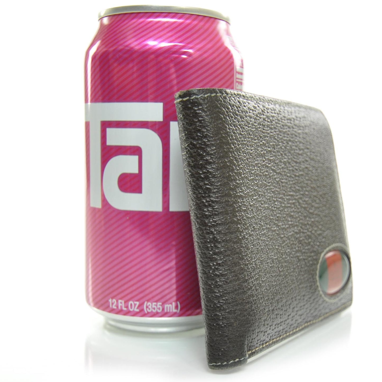 Mens Leather Bi-Fold Wallet Brown