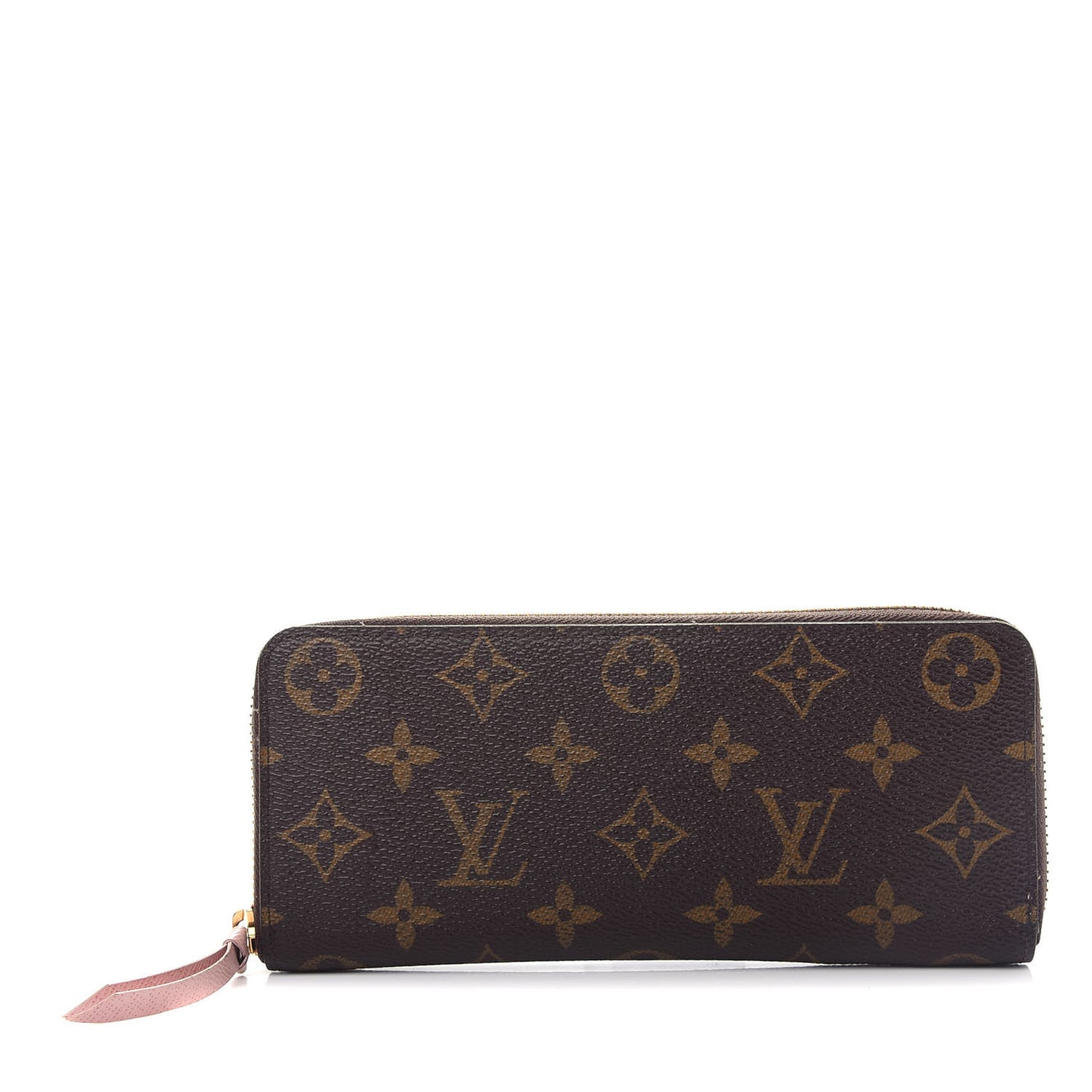 Monogram Clemence Wallet Rose Ballerine