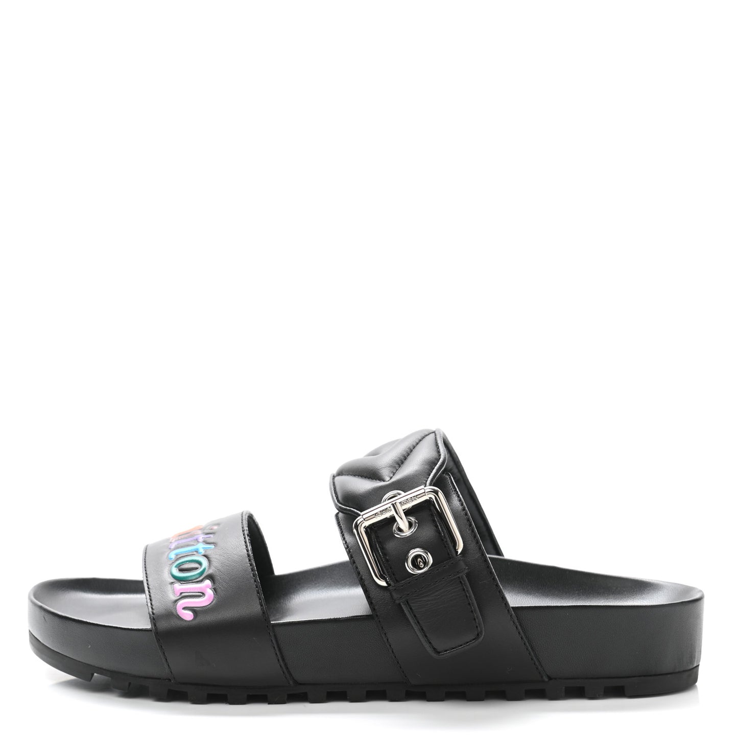 Calfskin New Wave Bom Dia Mule Sandals 37 Black