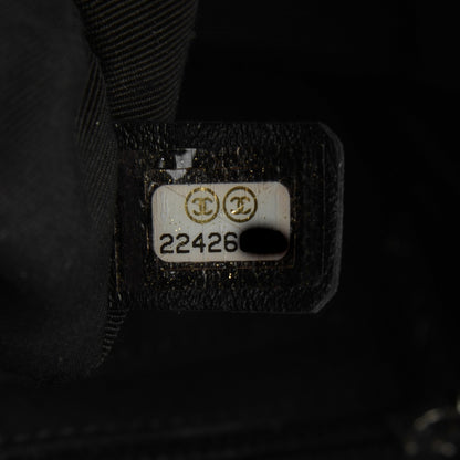 Chanel Calfskin Chevron Quilted Large Urban Spirit Backpack Black 7 of 7
