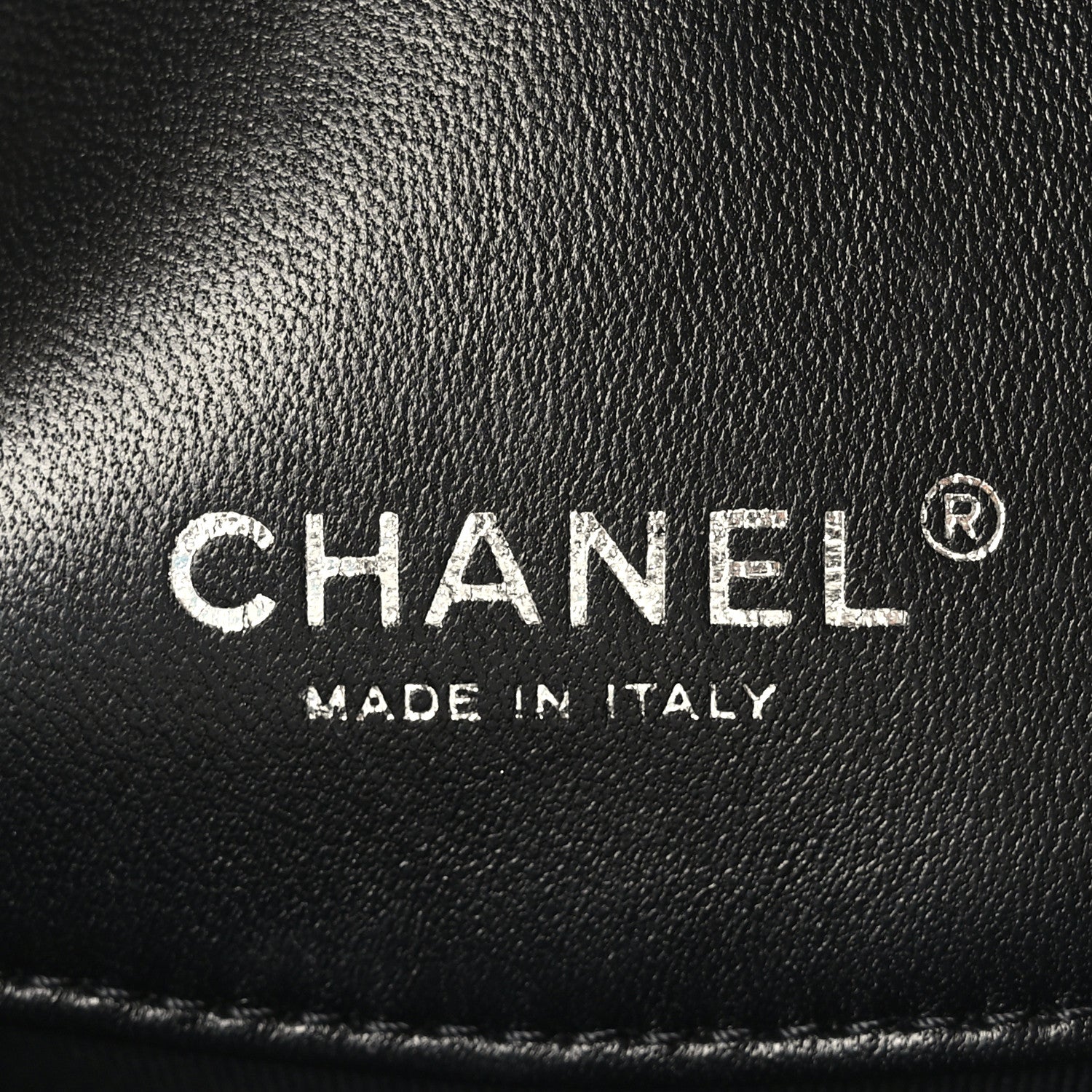 Chanel Printed Lambskin Logo CC Envelope Clutch With Chain Black White 6 of 9