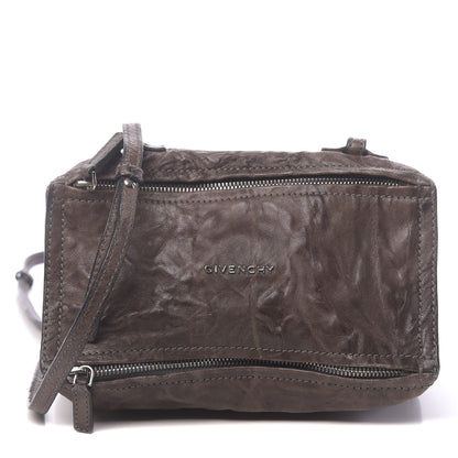 Givenchy Tumbled Sheepskin Mini Pandora Charcoal 1 of 11