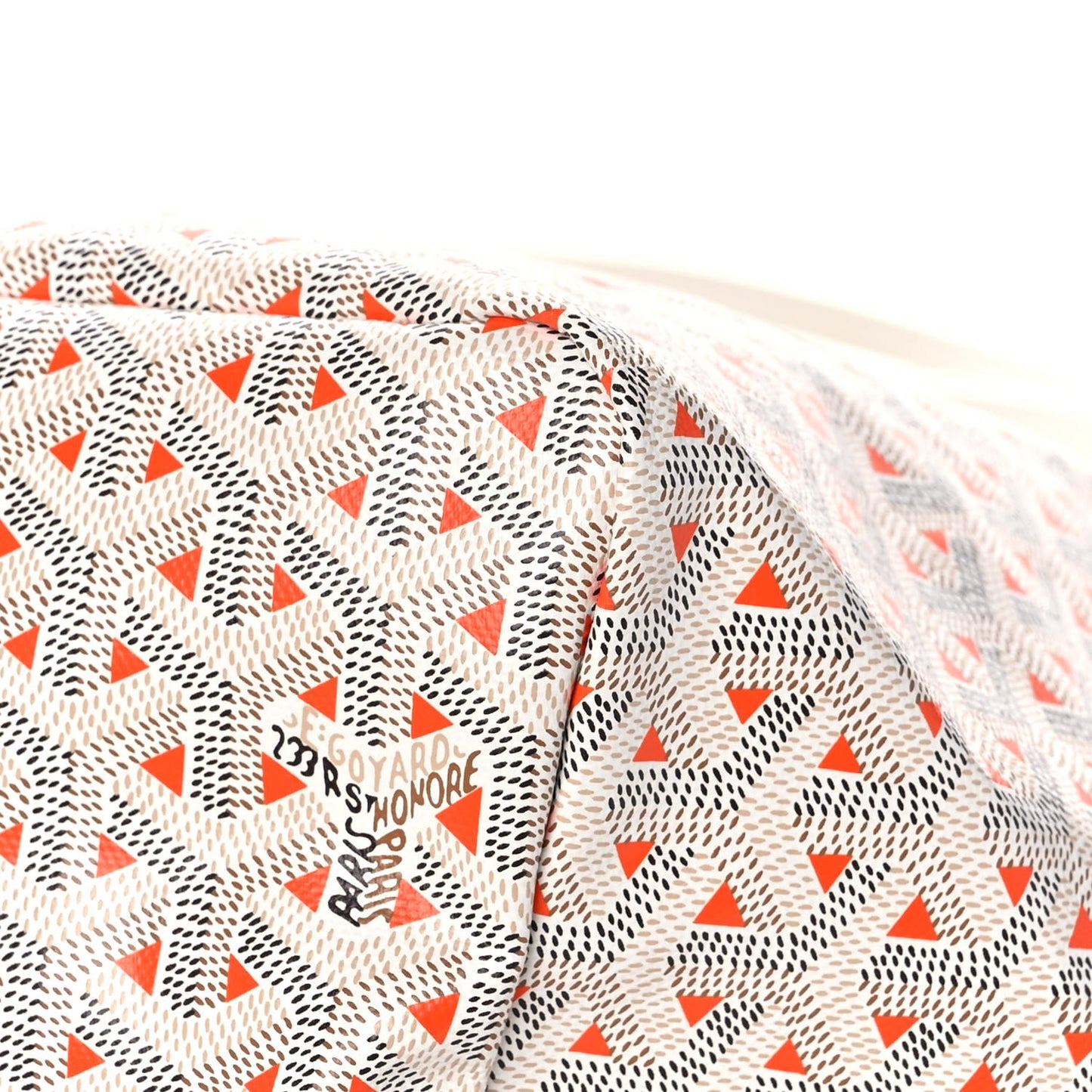 Goyardine Saint Louis Claire Voie GM White Orange