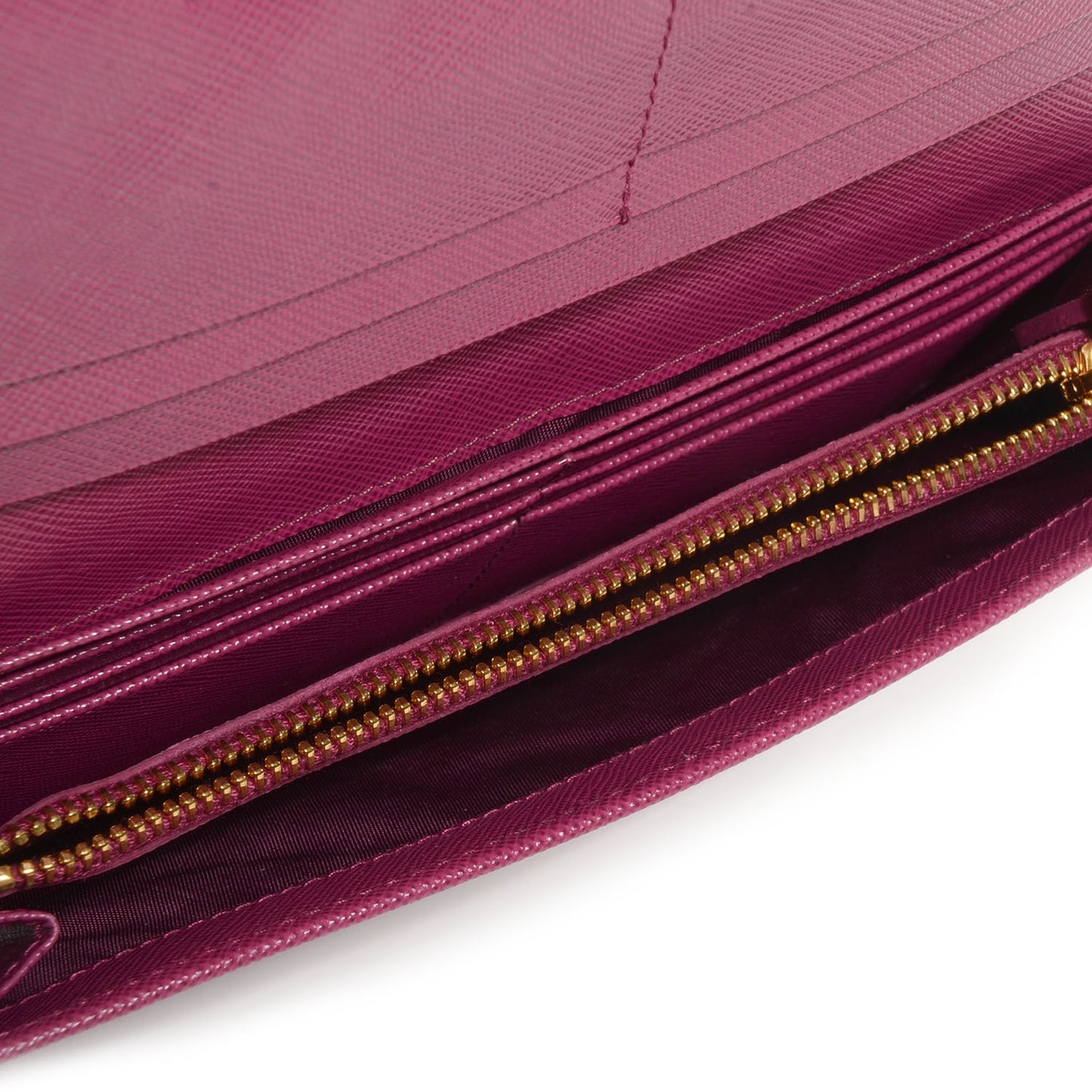 Saffiano Metal Continental Flap Wallet Ametista