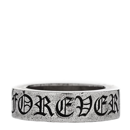 Chrome Hearts Sterling Silver Cross CH Forever Spacer Ring 48 4.5 1 of 5
