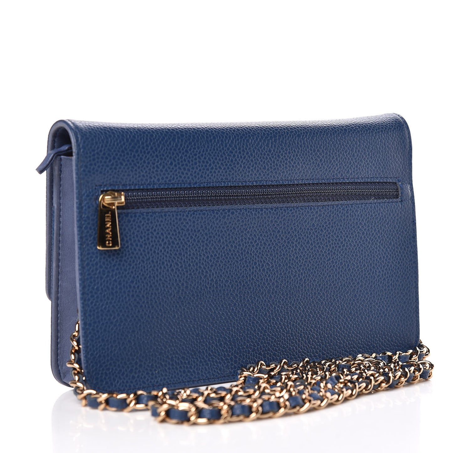 Caviar Timeless CC Wallet On Chain WOC Navy Blue
