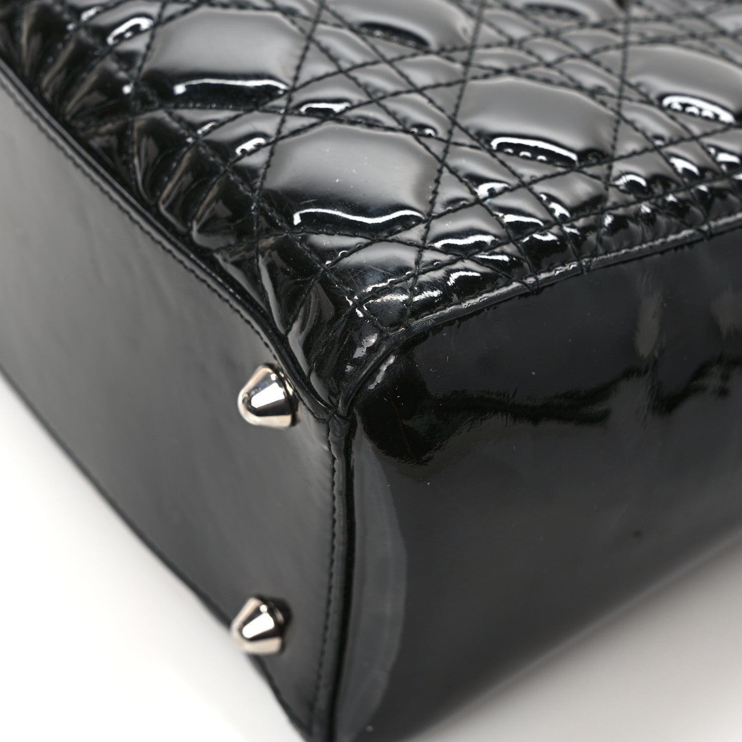 Christian Dior Patent Cannage Large Lady Dior Black 10 of 10