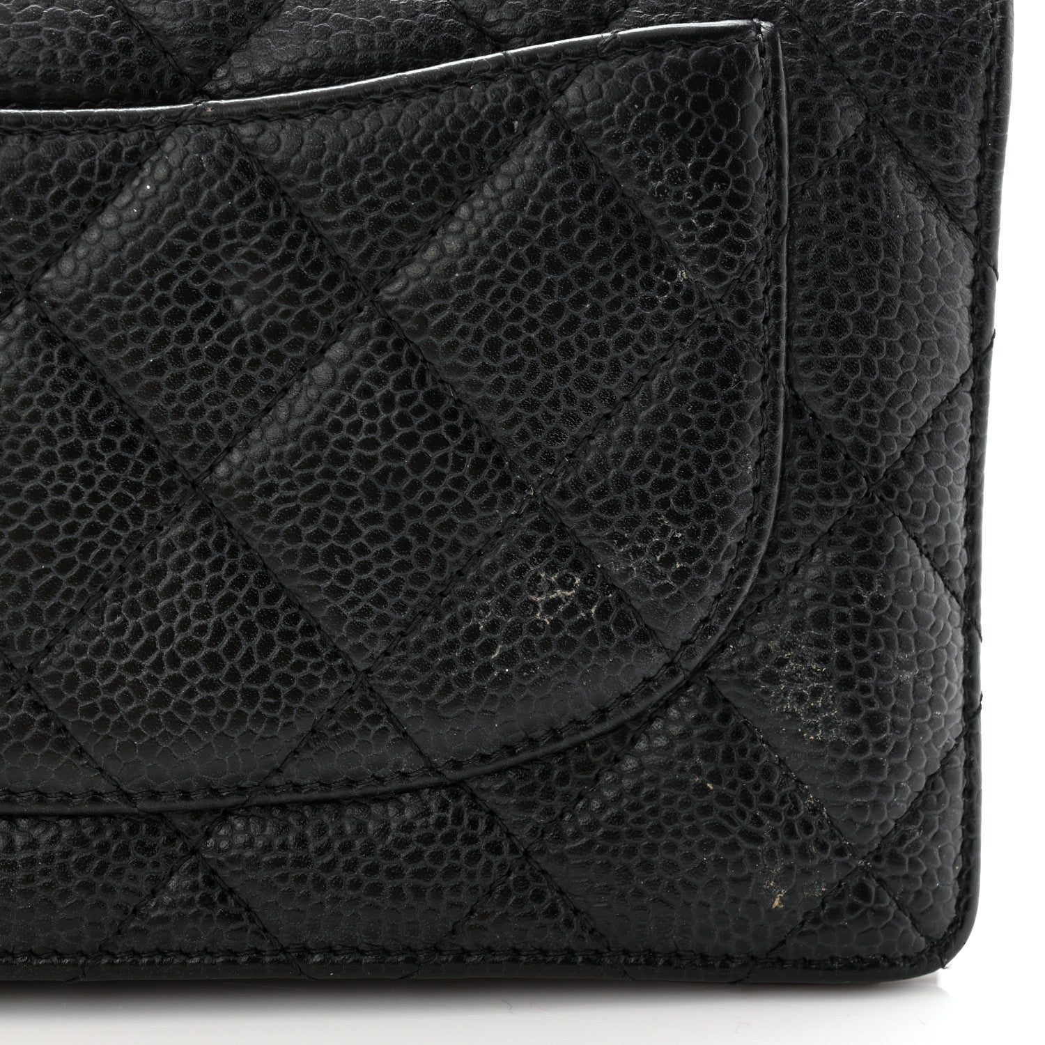 Chanel Caviar Quilted Yen Wallet Black 12 of 12
