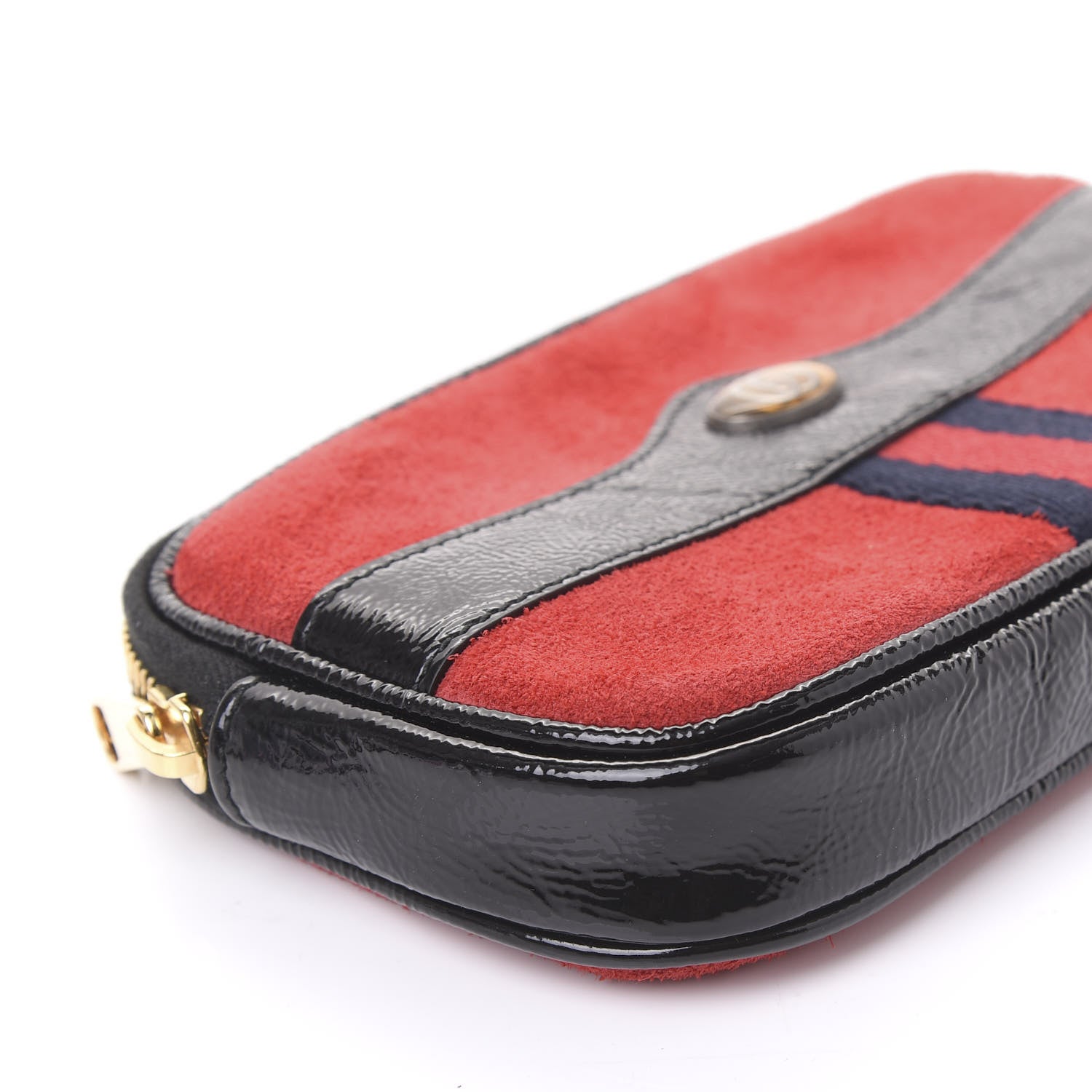 Gucci Suede Patent Ophidia Belted iPhone Case 80 32 Hibiscus Red 5 of 10