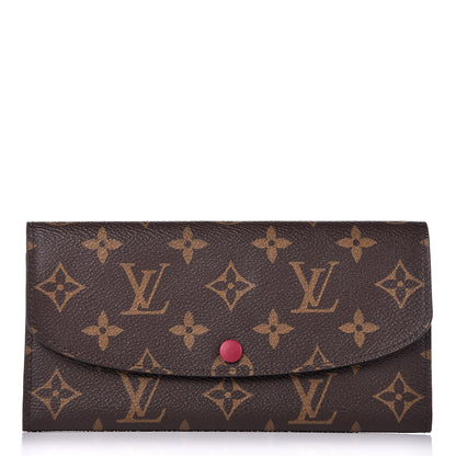 Louis Vuitton Monogram Emilie Wallet Fuchsia 1 of 7