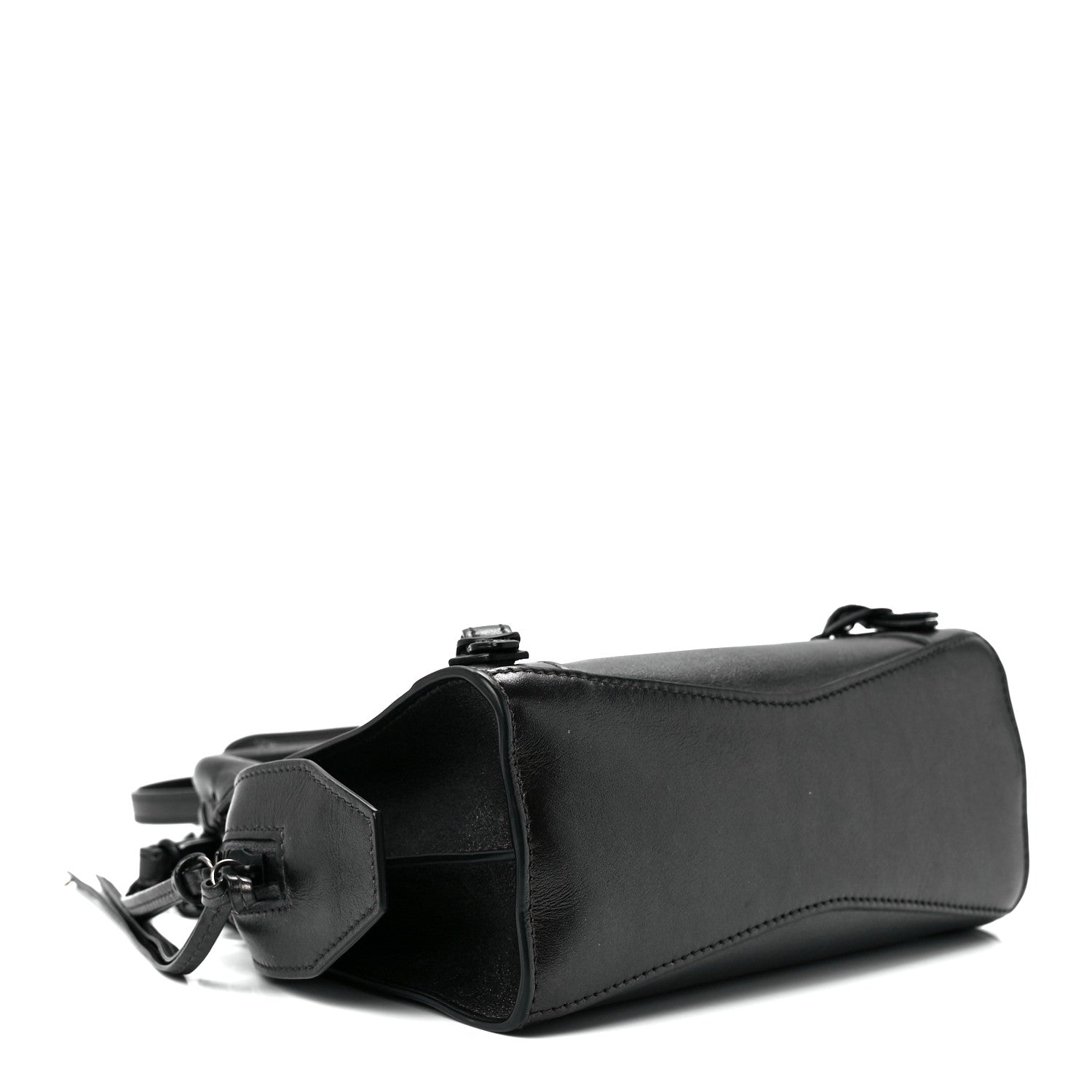 Balenciaga Smooth Calfskin Neo Classic Black Hardware Mini City Gunmetal 4 of 11