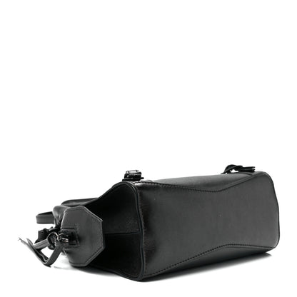 Balenciaga Smooth Calfskin Neo Classic Black Hardware Mini City Gunmetal 4 of 11