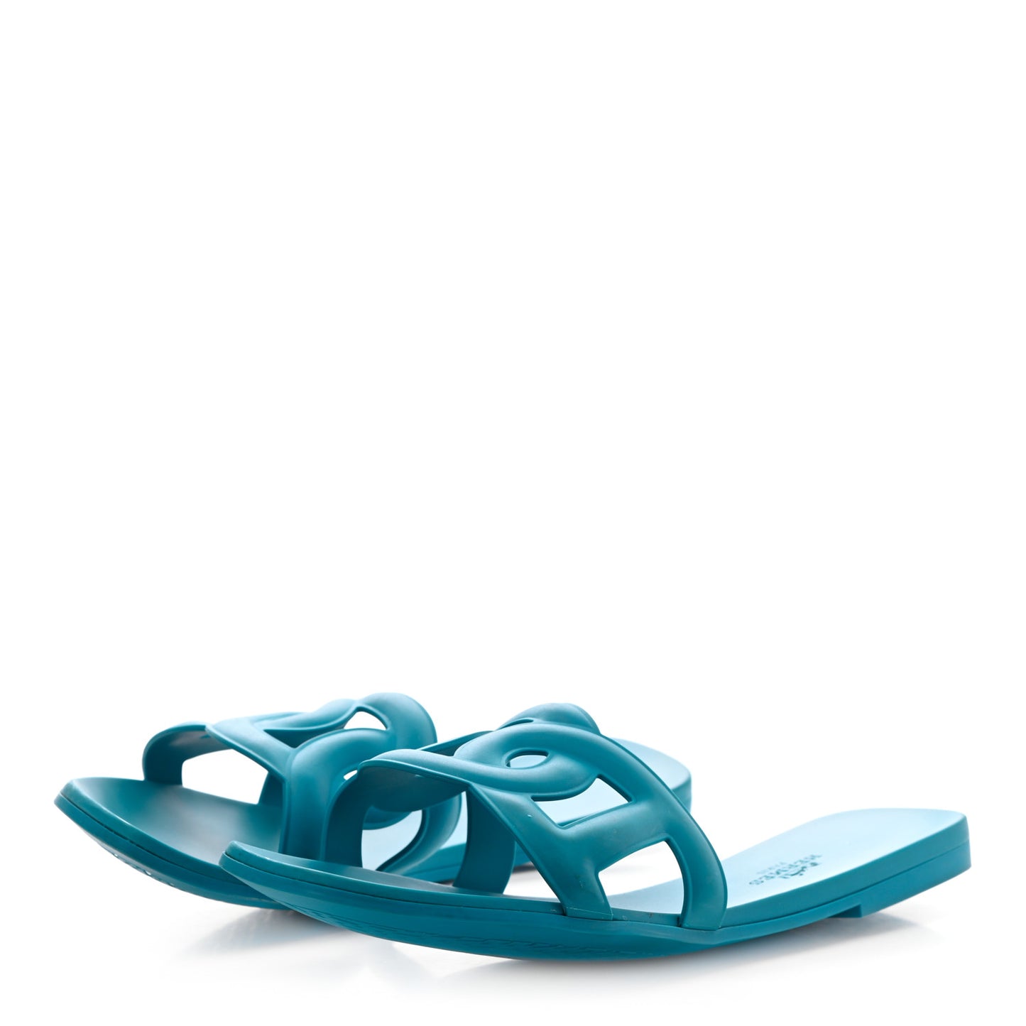 Rubber Aloha Sandals 39 Bleu Vif