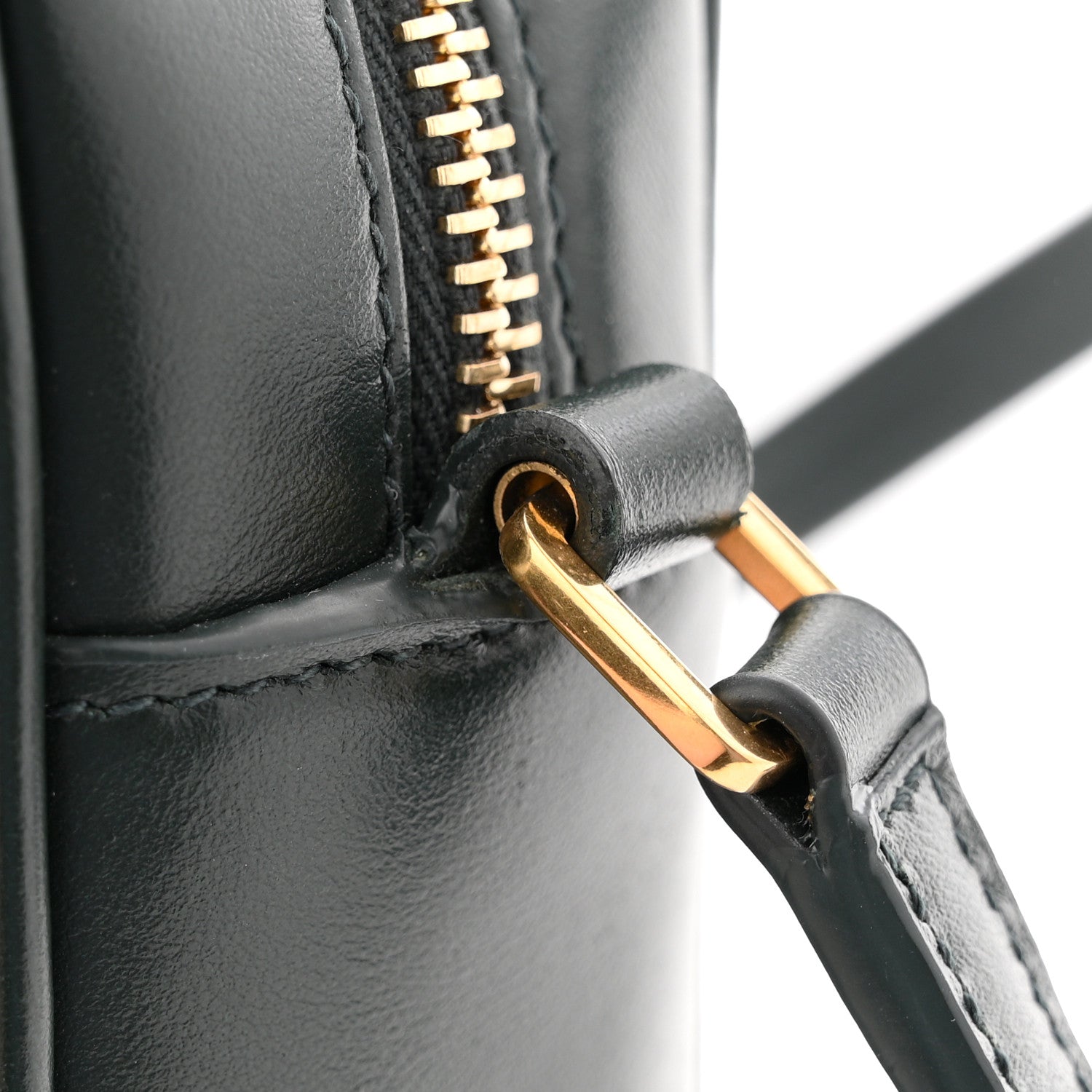 Saint Laurent Calfskin Matelasse Monogram Lou Camera Bag Military Green 11 of 11