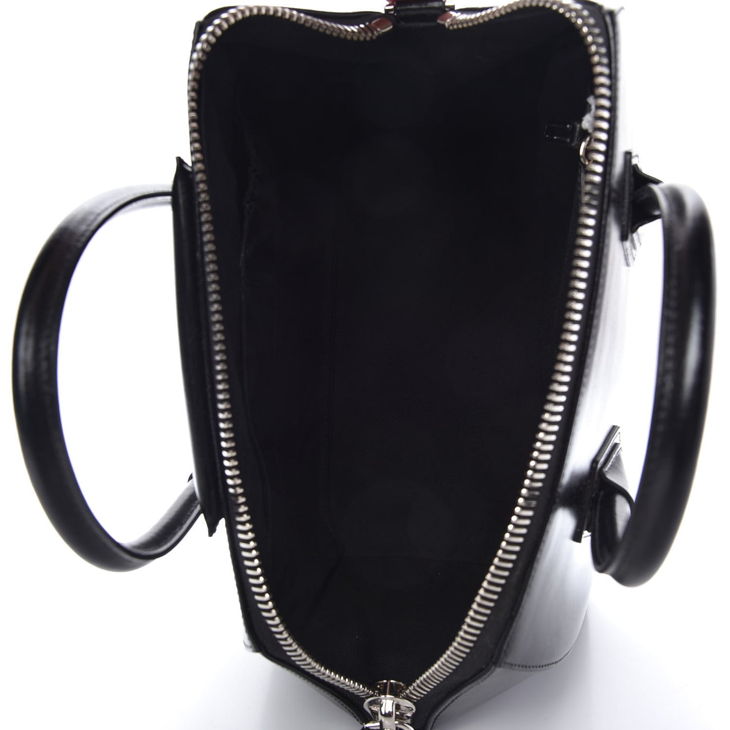 Shiny Lord Calfskin Medium Antigona Black